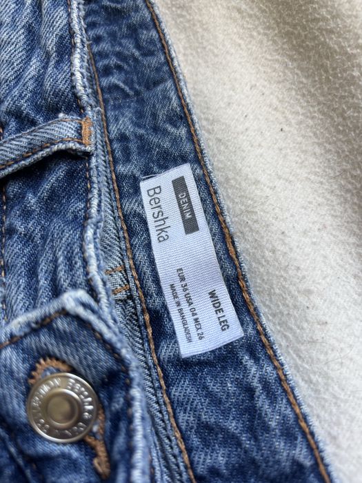 spodnie jeansowe dżinsy dżinsowe szerokie wide leg