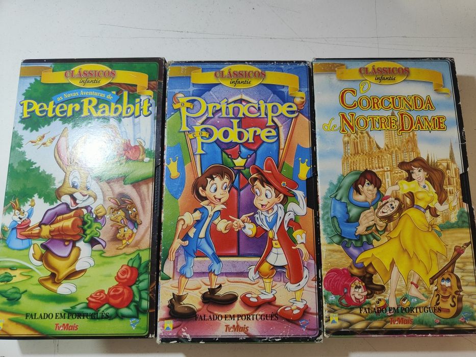 Lote Vhs Infantil 4 - Ver lista Abaixo - PROMOÇÂO 1 €