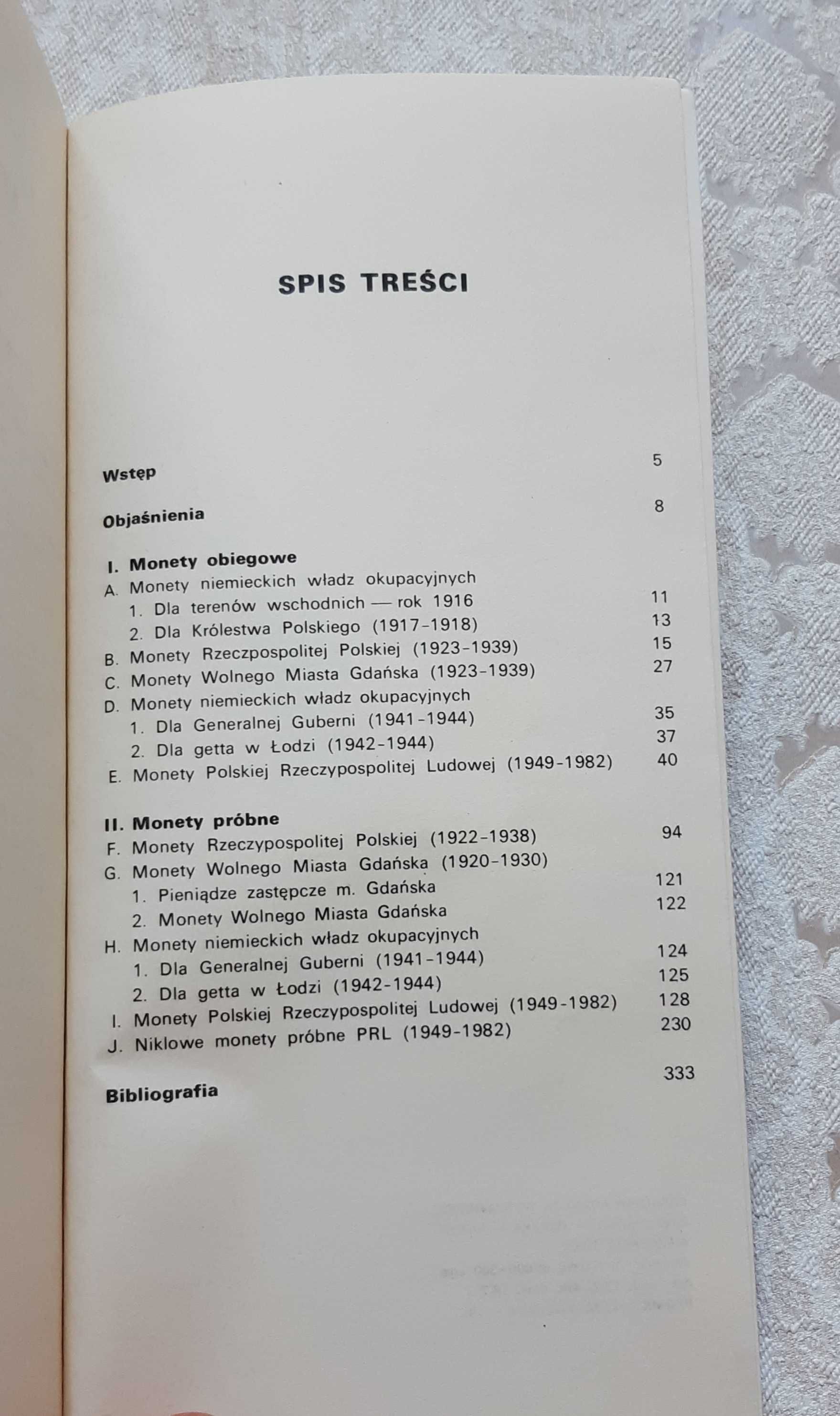 Książka "Ilustrowany katalog monet polskich 1916 -1982" Kamiński
