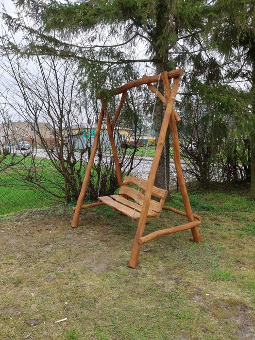 Huśtawka dębowa ogrodowa