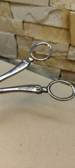 800 проба. Срібло щипці для торта