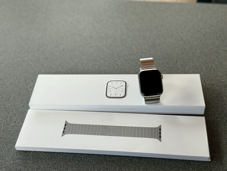 Apple watch 7 steel + link bracelet