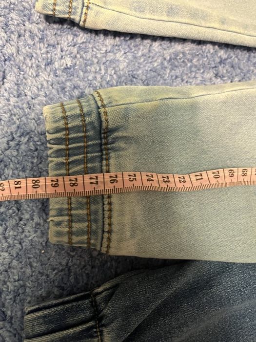 Spodnie komplet jeansy z boku kieszenie