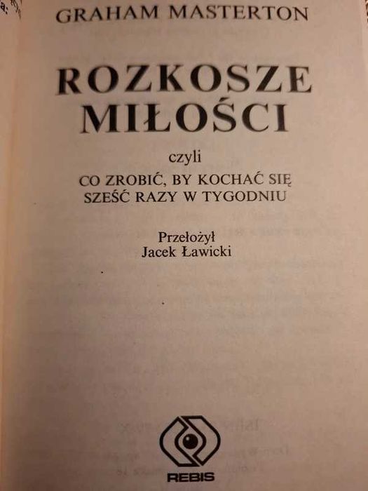 Rozkosze miłości. Graham Masterton
