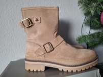 Tommy Hilfiger zamszowe botki damskie 39