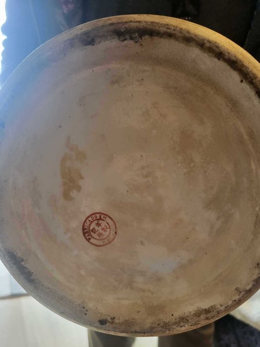 Jarrão com Tampa Motivos Orientais