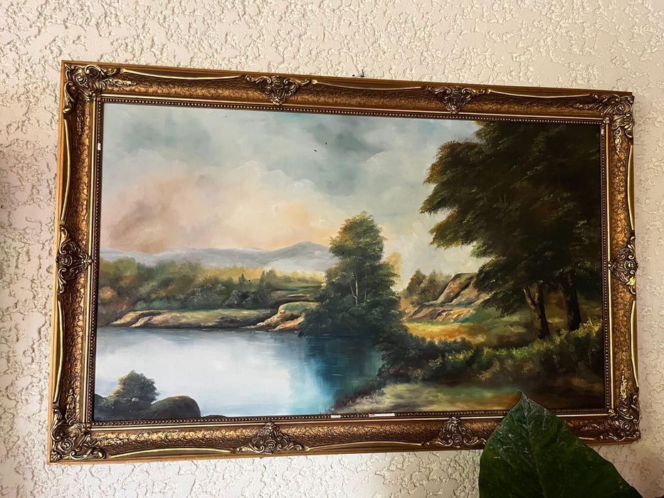 Moldura com quadro / tela