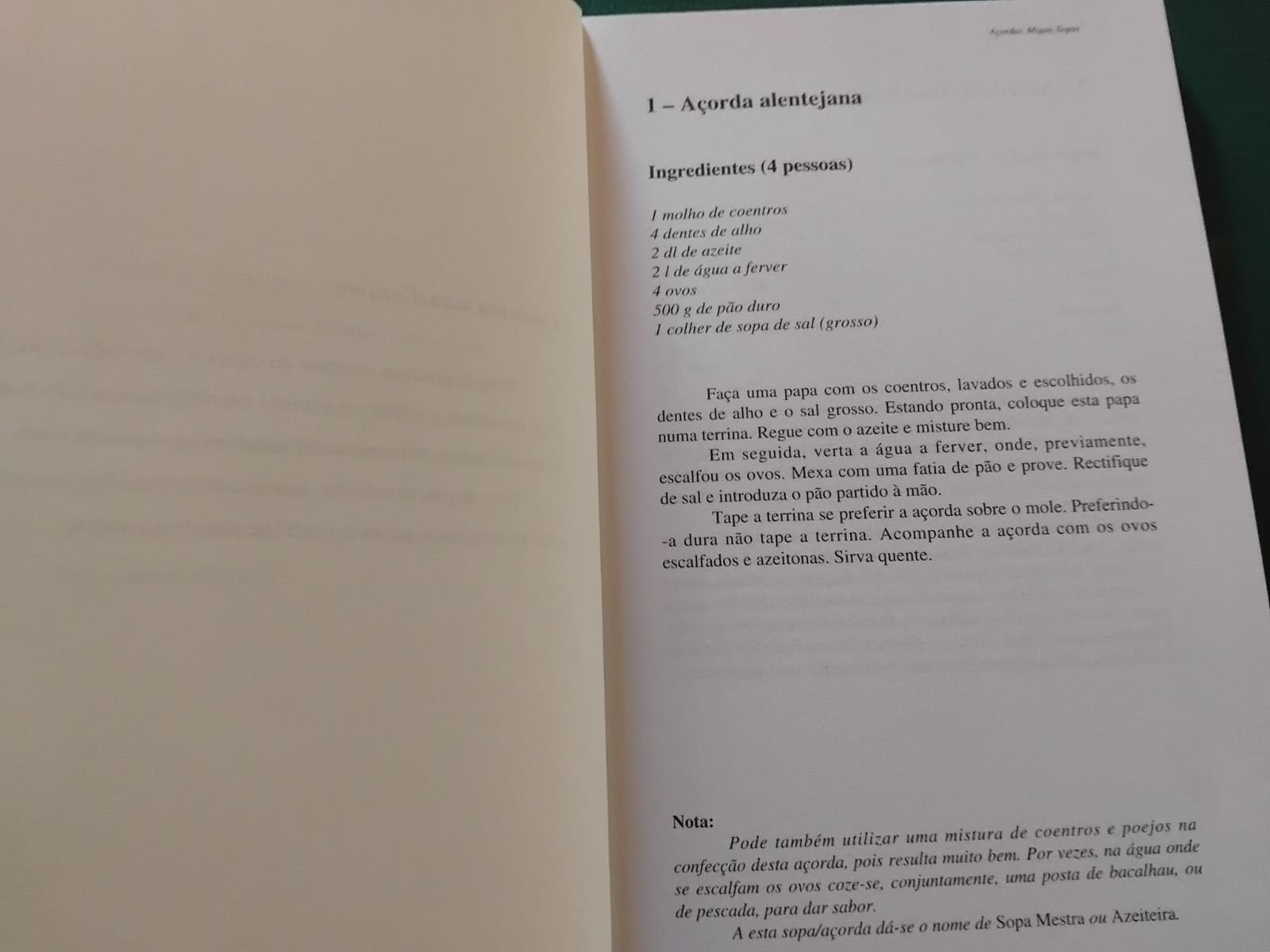 4 Livros “À Mesa”