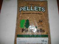 pellet Pinewells Premíum, saco de 15 kg.
