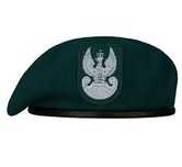 Beret w kolorze zielonym