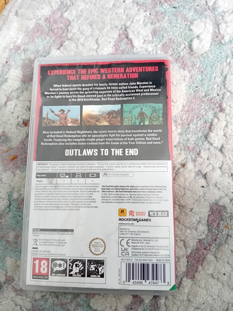 Red Dead Redempiton nintendo switch