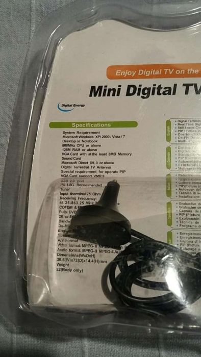 Mini receptor digital de Tv