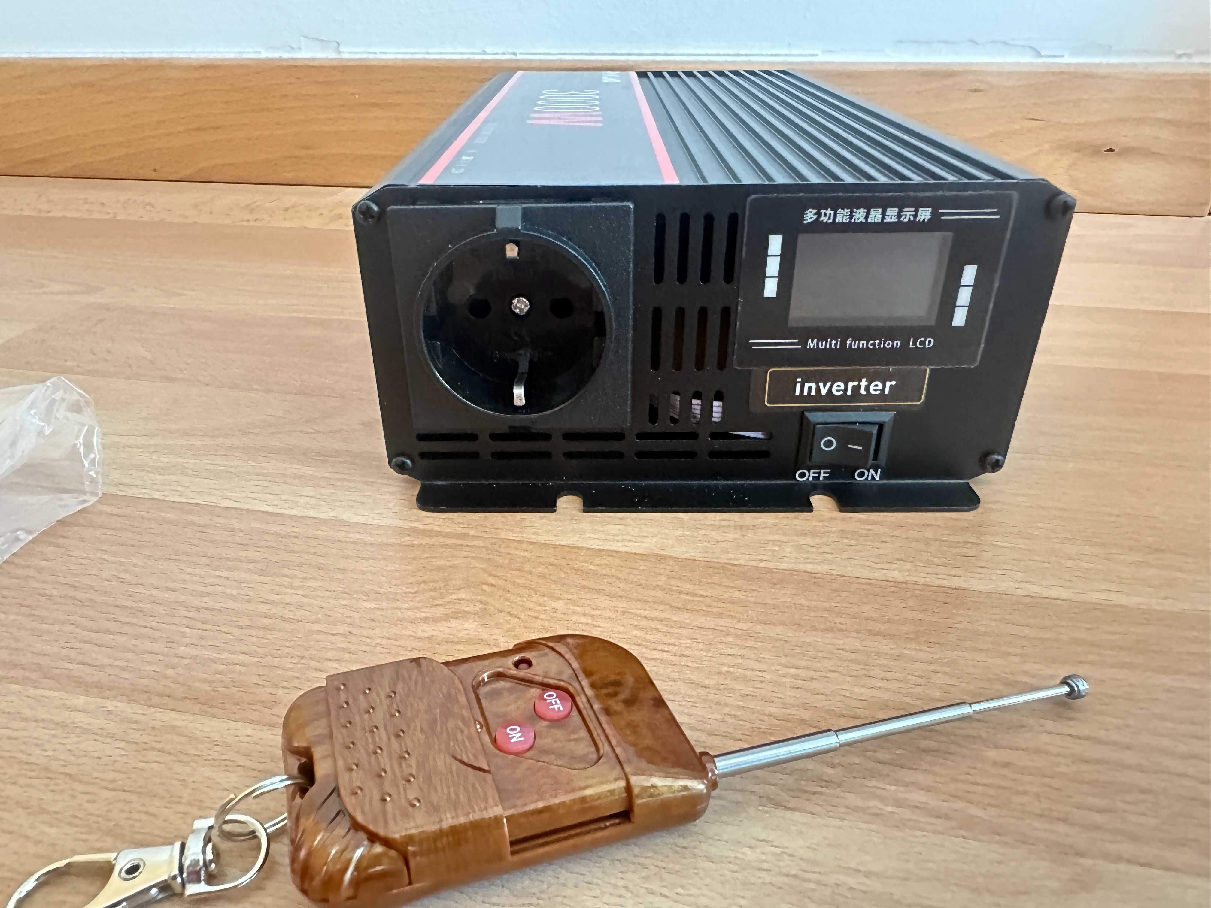 [NOVO] Inversor / Conversor • 1500W/3000W • Onda Pura • Comando • EU