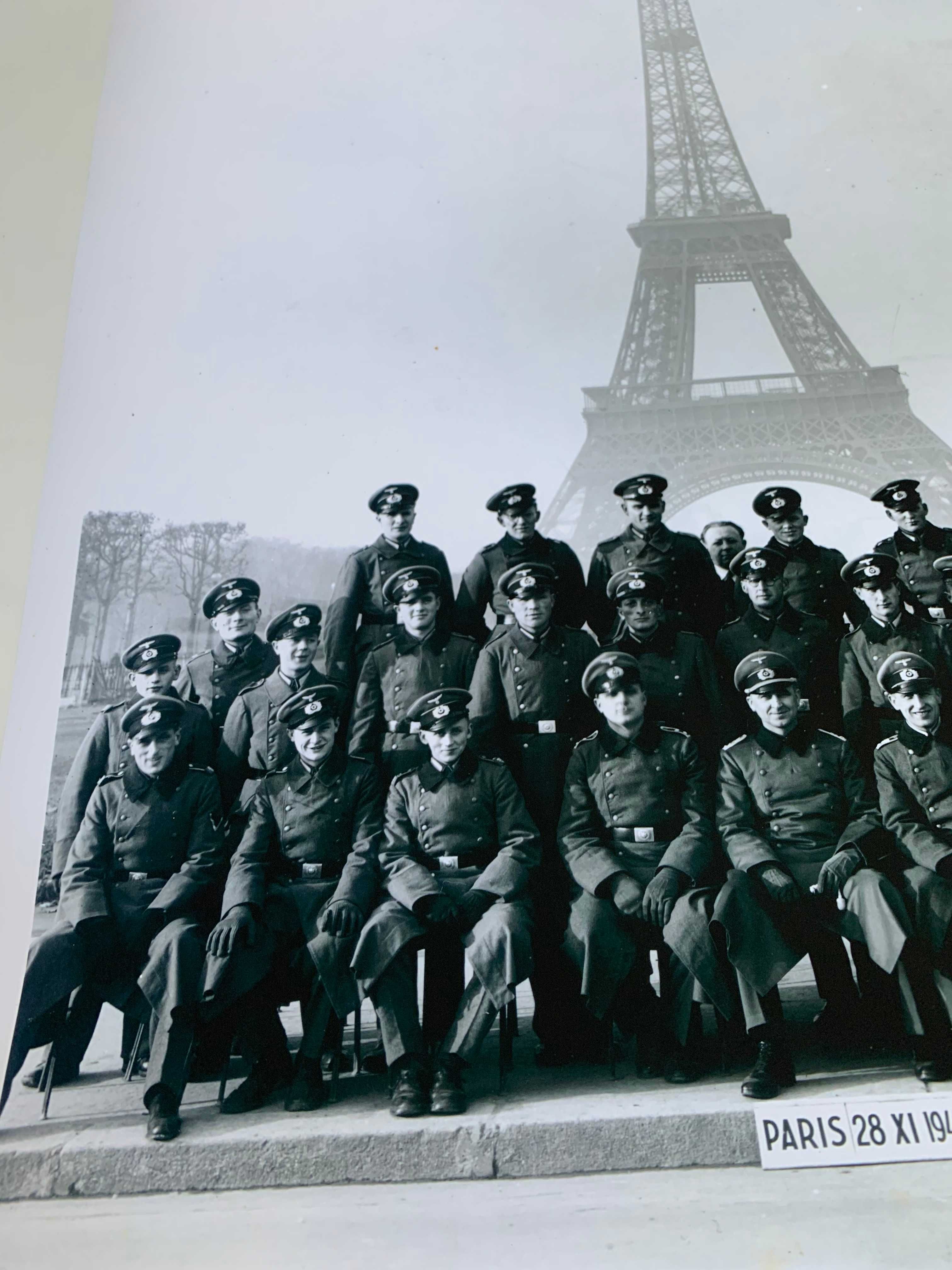 II Wojna Światowa, Paryż 28 XI 1941 , wydruk zdjęcia , duży format