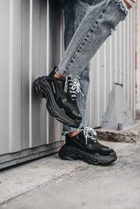 Trampki Balenciaga Triple S Clear Sole Black