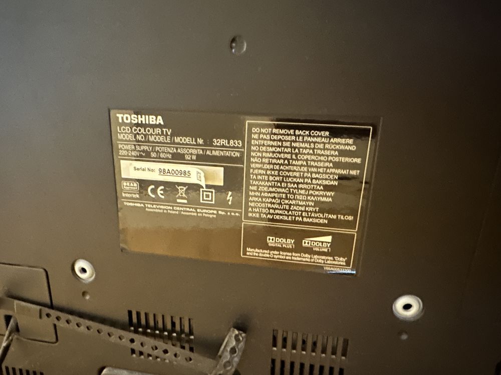 Telewizor TOSHIBA 32RL833 32cale