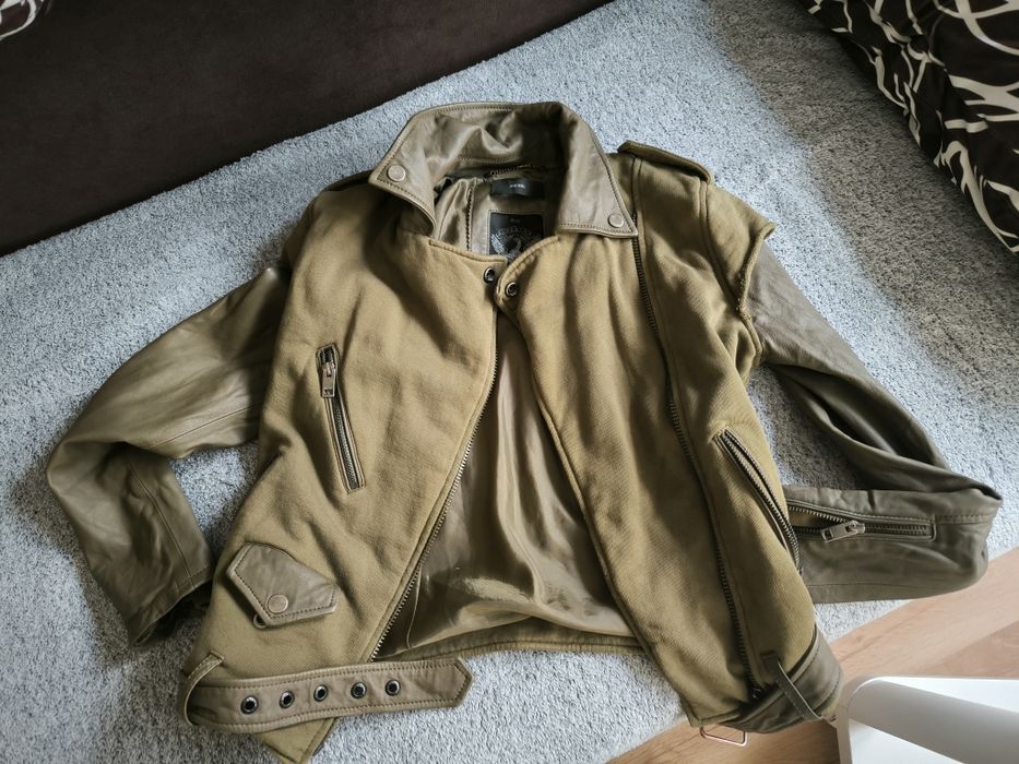 Diesel kurtka skórzana z materiałem damska s