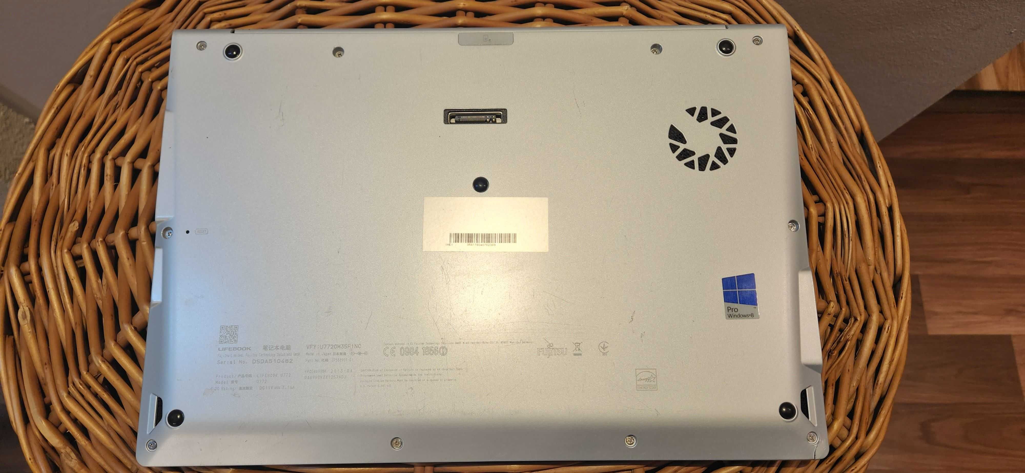 Fujitsu Lifebook U772 /14"/i5-3317u/4gb/240ssd/bateria 100%