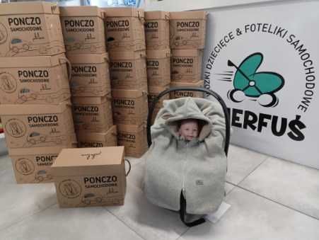 Ponczo samochodowe PATULOVE r.M 2-6 lat Fluffy Lamb HIT OD RĘKI!