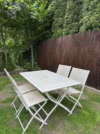 Zestaw mebli ogrodowych/ stol z 4 krzesłami