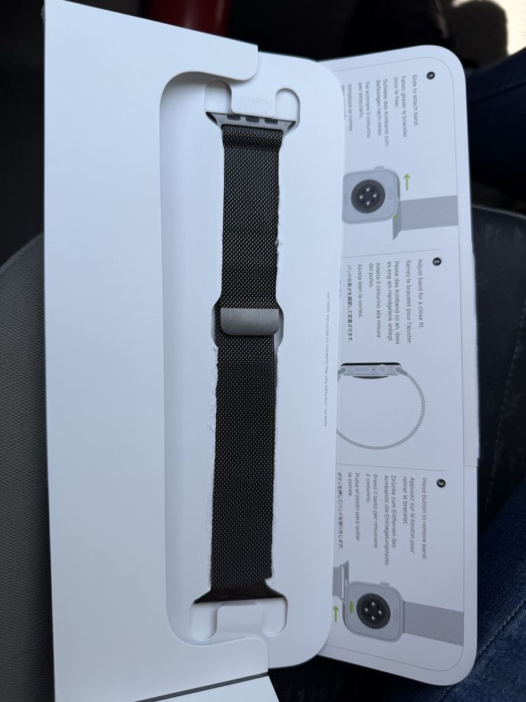 Apple Slate Milanese Loop łupek M/L Apple Watch 46mm