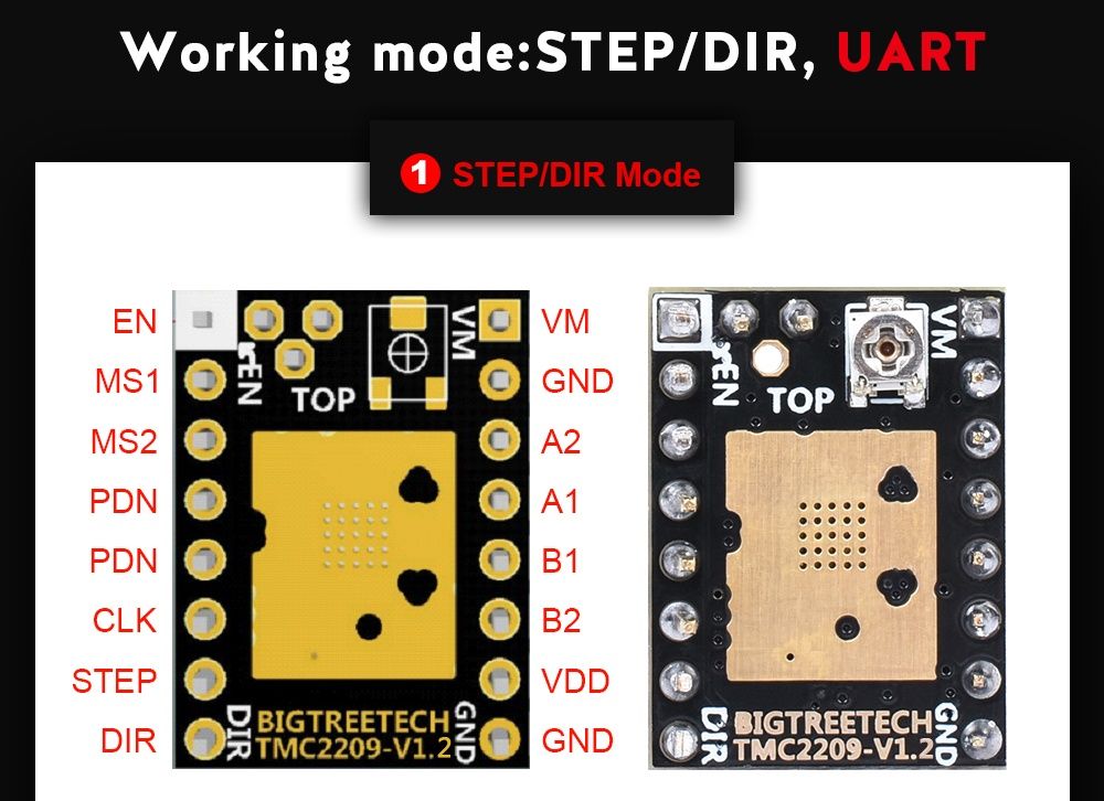 TMC2209 V1.3 Драйвер шагового двигателя