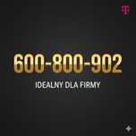 Złoty numer VIP 600_800_902  Idealny dla Firmy  Cesja T-Mobile