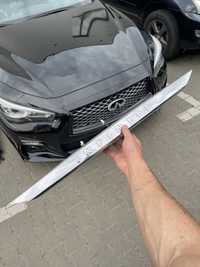 Накладка на кришку багажника Infiniti q50 + підсвітка + камера