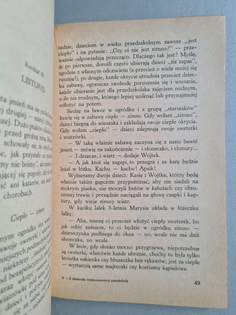 Z dziennika wychowawczyni przedszkola - Maria Dunin-Wąsowicz