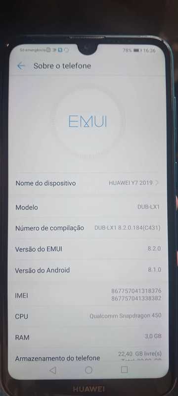 Huawei Y7 32G Usado