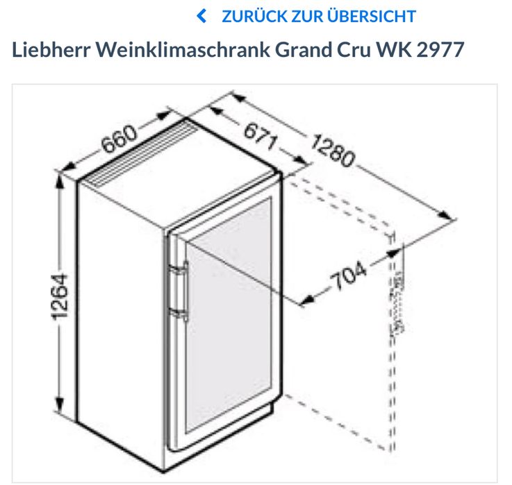 Garrafeira Liebherr    Grand Cru WK 2977