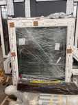 Okno pcv 102x117 antracyt /biale