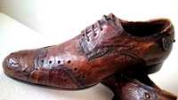 SERGIO CONTE  casual skórzane ecco leather shoes ITALY r 44