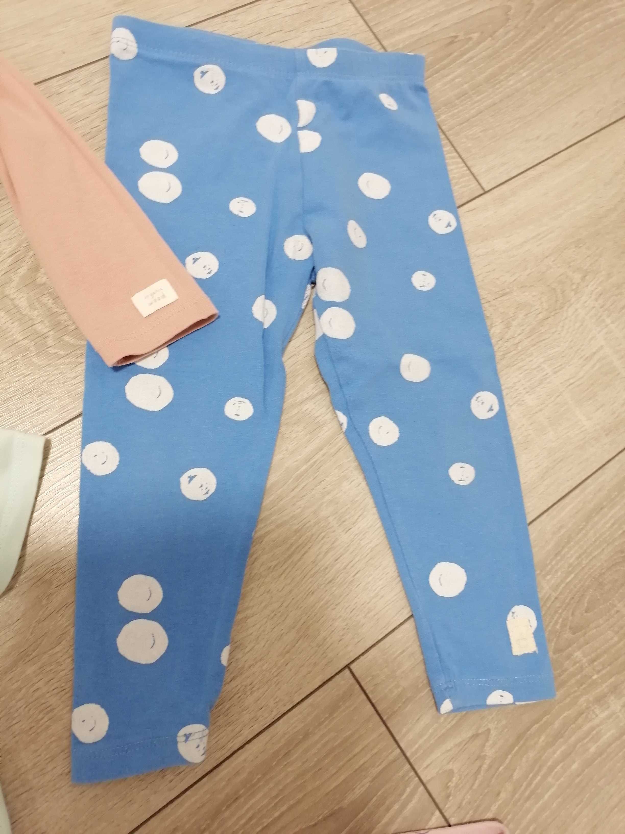 Zestaw 6szt  body + legginsy. Rozmiar 86