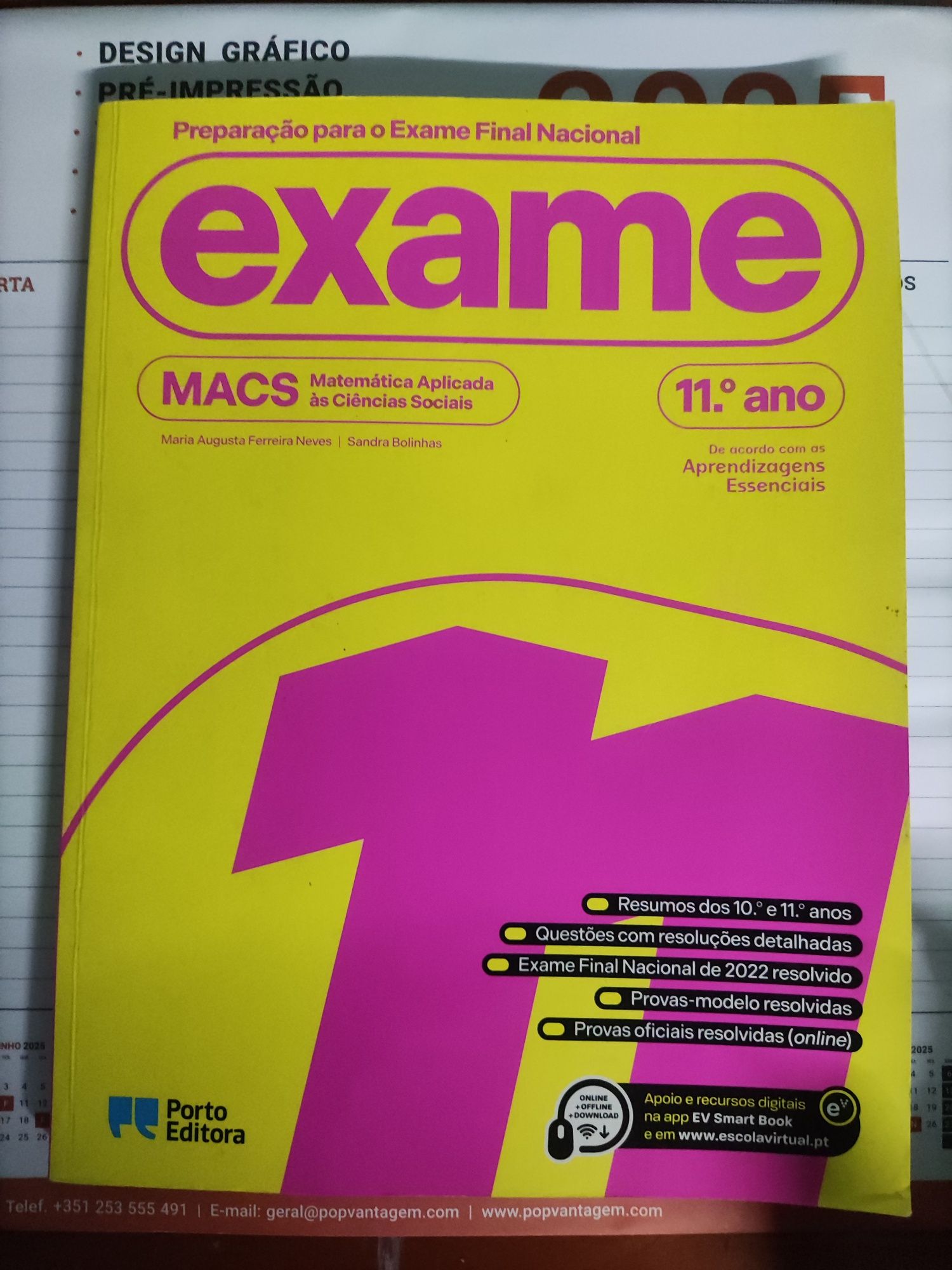 Livro preparação para exame nacional MACS 11 ano