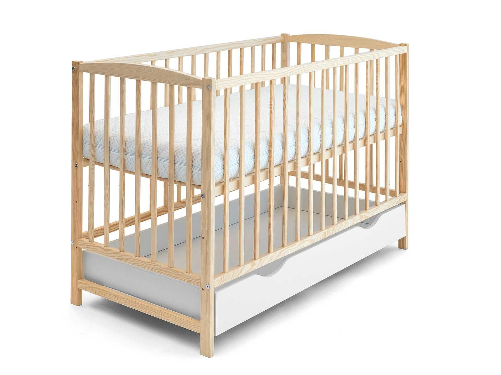 Meble Magnat Łóżeczko dziecięce sosnowe 60x120 Baby Classic sosna