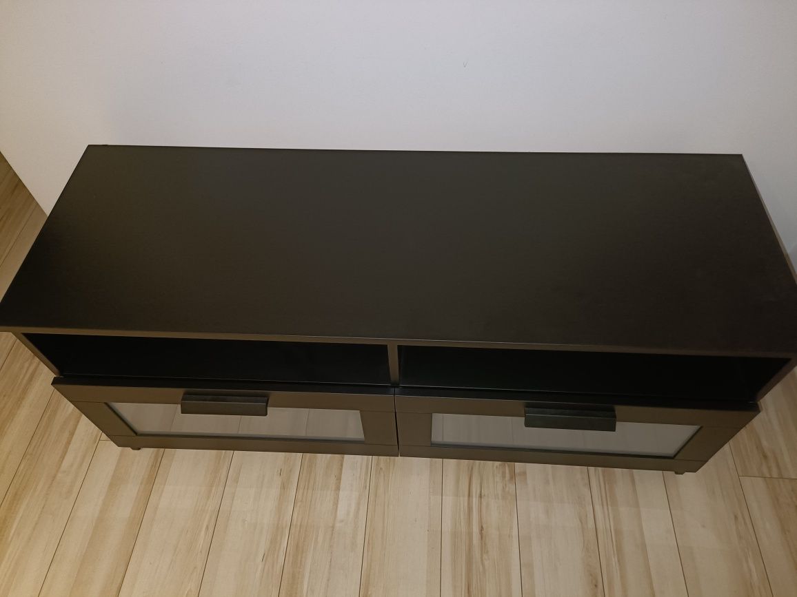 IKEA BRIMNES Szafka pod TV, CZARNA, 120x41x53 cm transp gratis