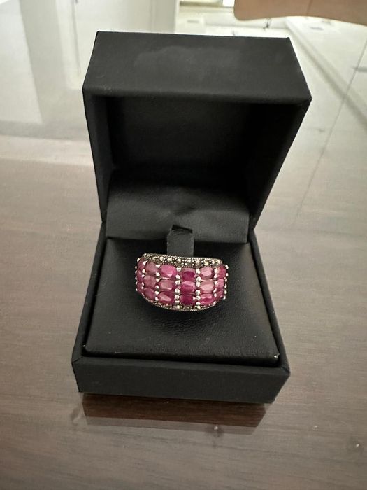 Anel Turco de PRATA 925 com pedra natural