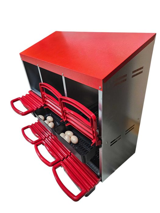 Gniazdo dla kur niosek z koszem na jaja 2 poziomy 6 stanowisk