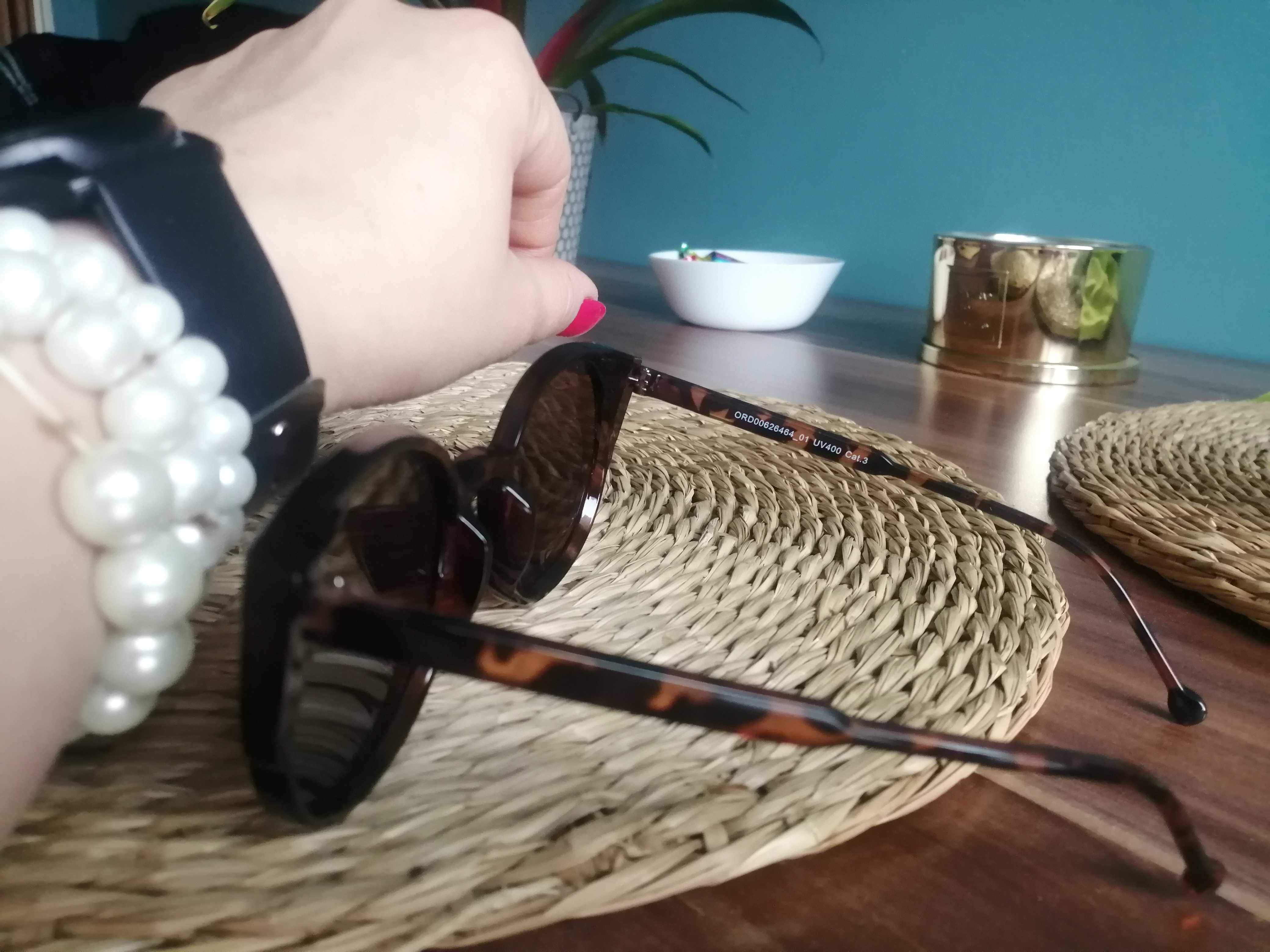 Nowe okulary przeciwsłoneczne panterka