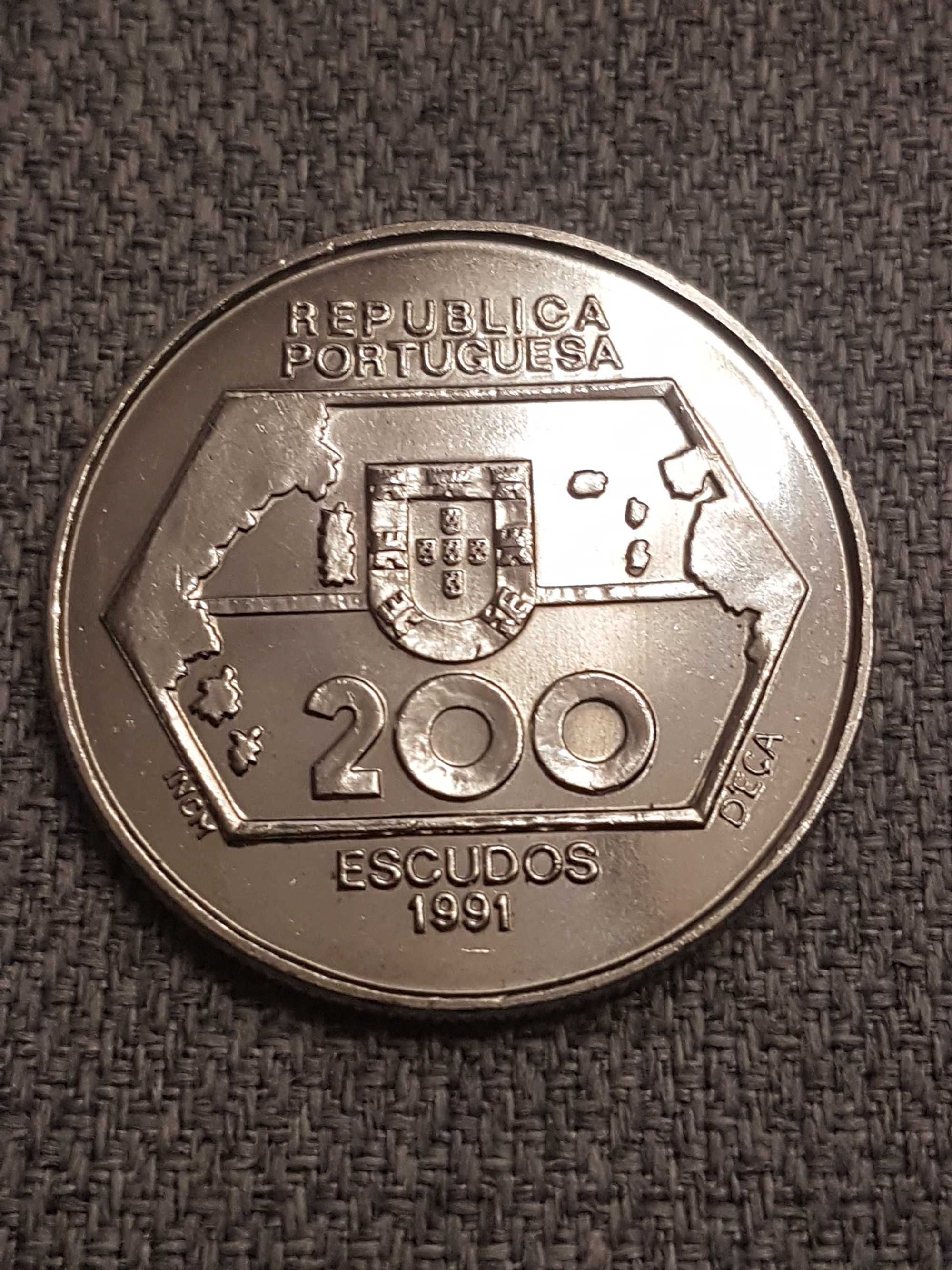 Moeda 200 Escudos 1991 Navegação para Ocidente