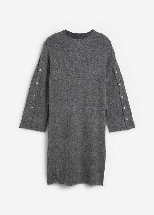 B.P.C sukienka dzianinowa szara prosta r.48/50