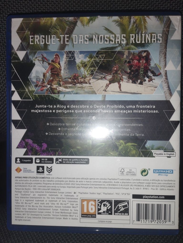 Jogo ps5 embalado não foi usado