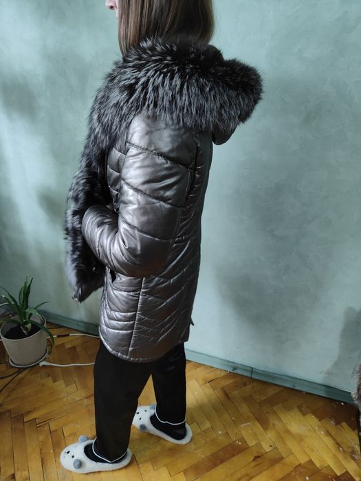Зимова куртка,парка з еко покриттям