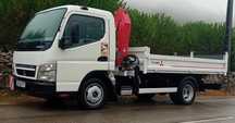 Mitsubishi Canter fuso 3c13 com grua e bascula