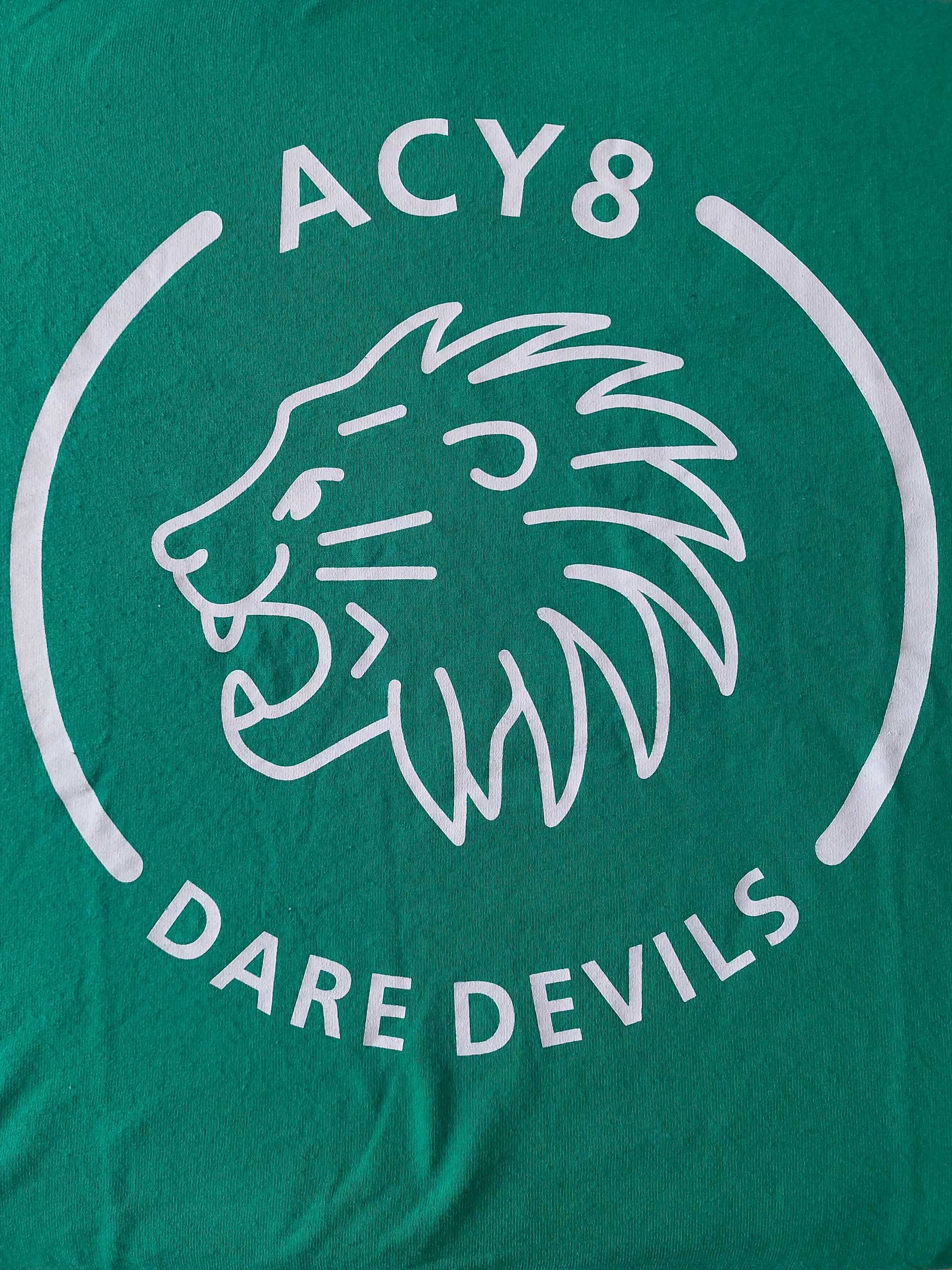 Koszulka XL/L Zielona ACY8 Dare Devils Damska Męska Duża Oversized