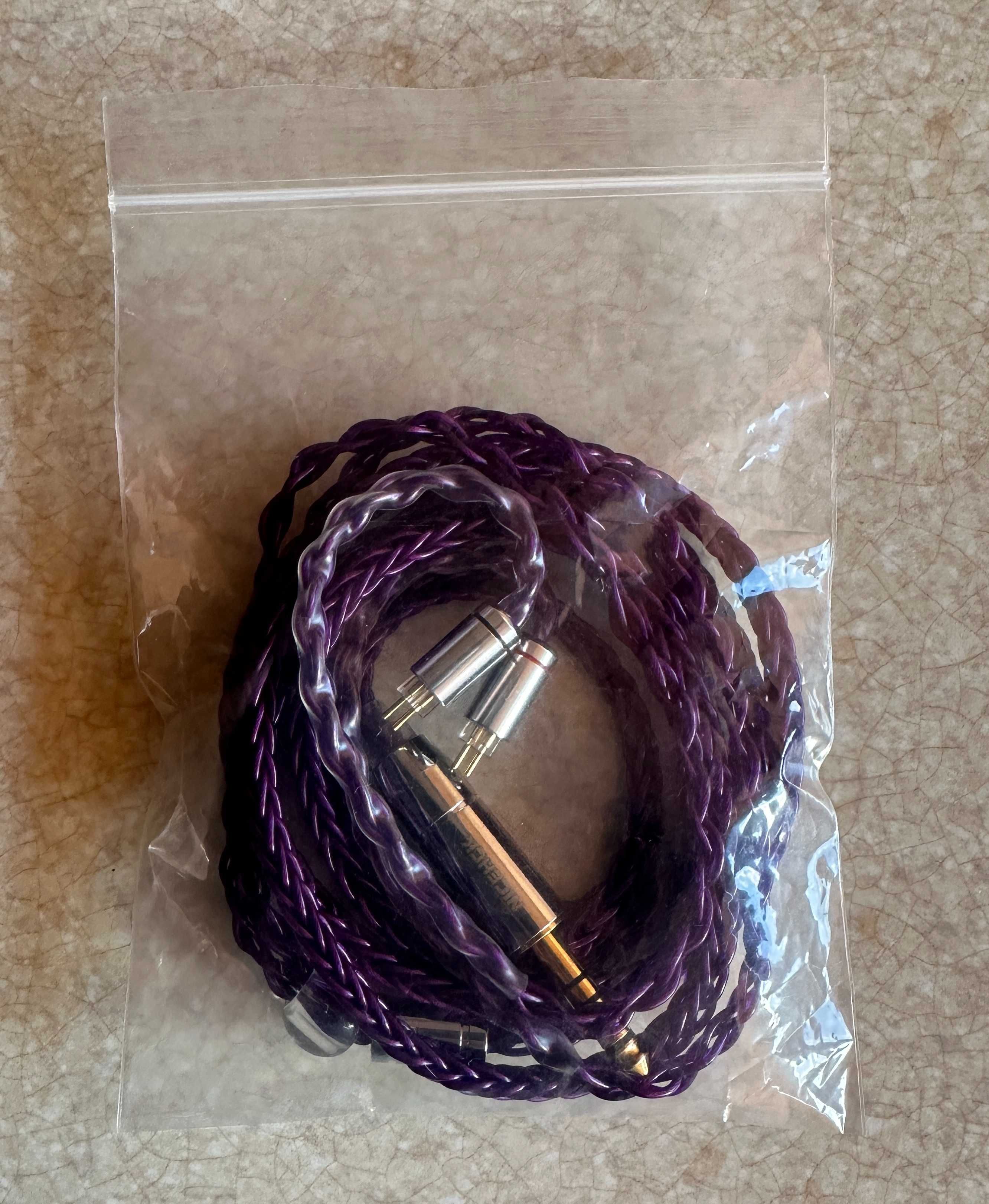 Кабель для навушників NiceHCK PurpleSE  4.4mm 0.78mm 2Pin