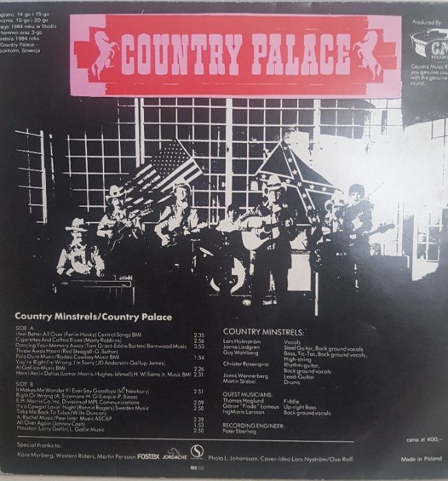 Country Minstreles/Country Palace