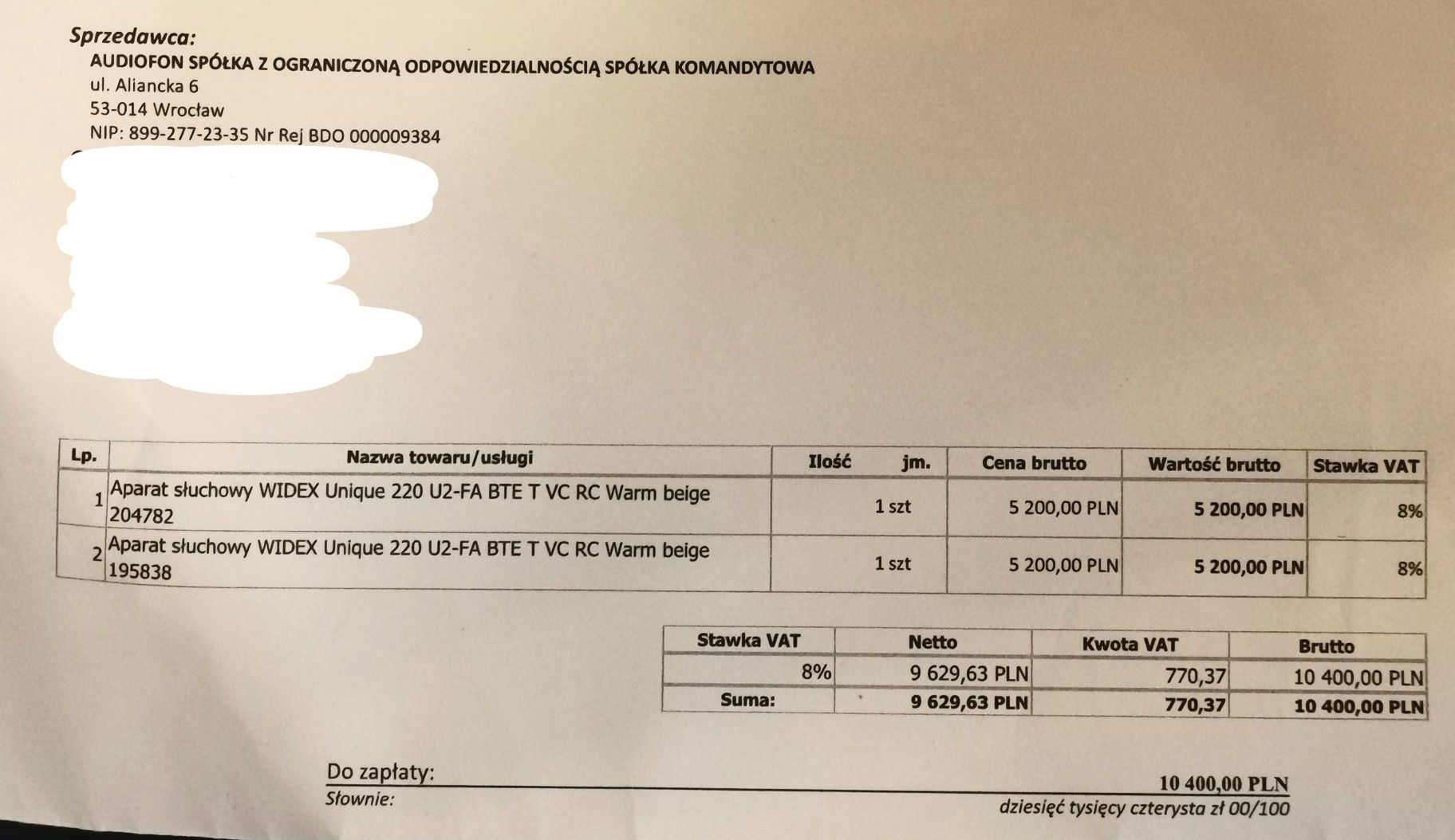 Aparat Słuchowy WIDEX Unique 220 Aparaty Słuchowe SUPER ZESTAW!