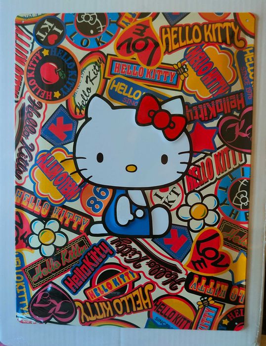 Hello Kitty - Placa em Metal  (8 desenhos - 10€ cada se quiser todas)
